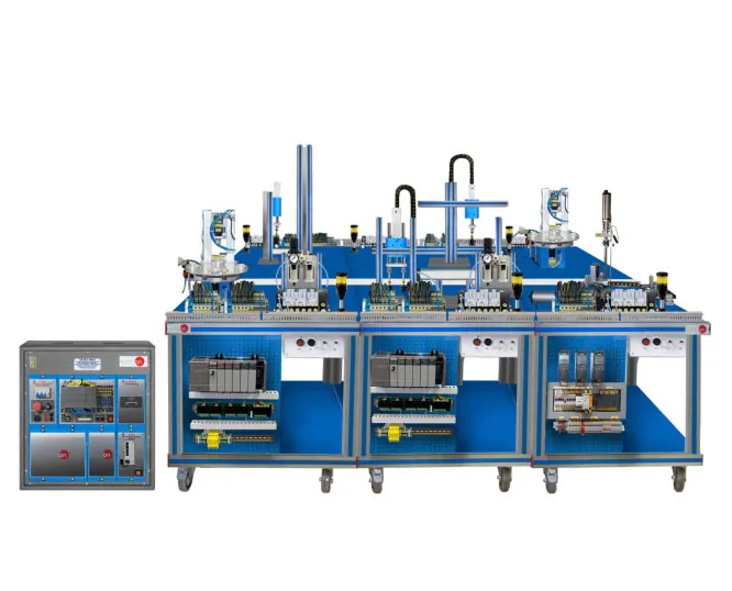 AE-PLC-FMS2: Flexible Manufacturing System for Transport, Assembly, Selection, Screwing, and Storage