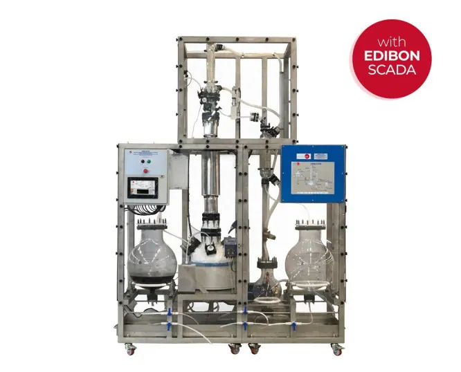 CSRD/4/CTS: Computer Controlled and Touch Screen 4 l/h Corrosive Solvent Recovery Distillation