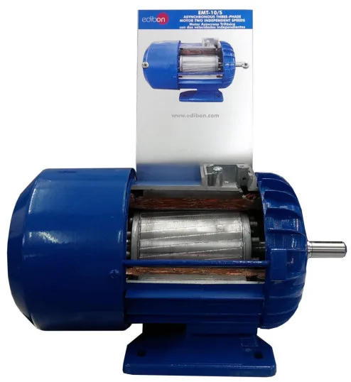 EMT10-S: Cutaway 3PH Squirrel-Cage Motor, 2 speeds