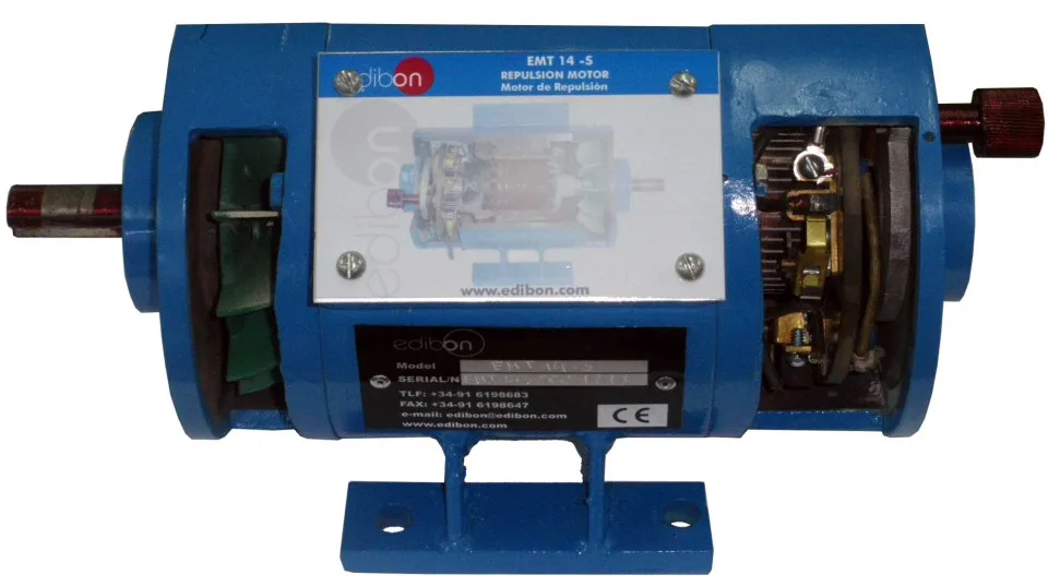EMT14-S: Cutaway Single Phase Repulsion Motor with Brushes