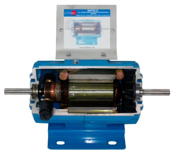 EMT15-S: Cutaway DC Permanent Magnet Motor
