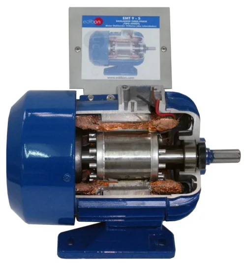 EMT9-S: Cutaway Dahlander Motor, 2 Speeds