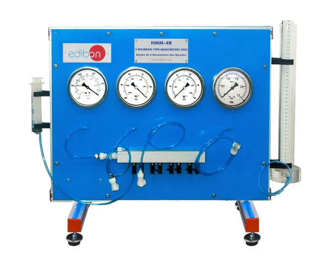 HMM-4B: 4 Bourdon type Manometers Unit