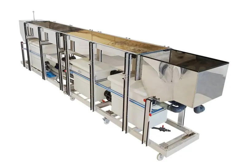 HVFLM-4: Mobile Bed and Flow Visualization Unit (working section: 4000x610 mm)