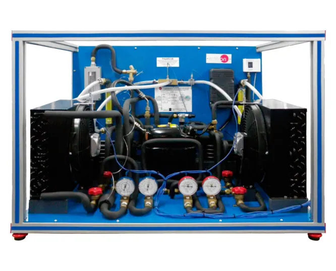 THAR22B: Heat Pump + Air Conditioning + Refrigeration with 2 Condensers and 2 Evaporators (Water/Air)