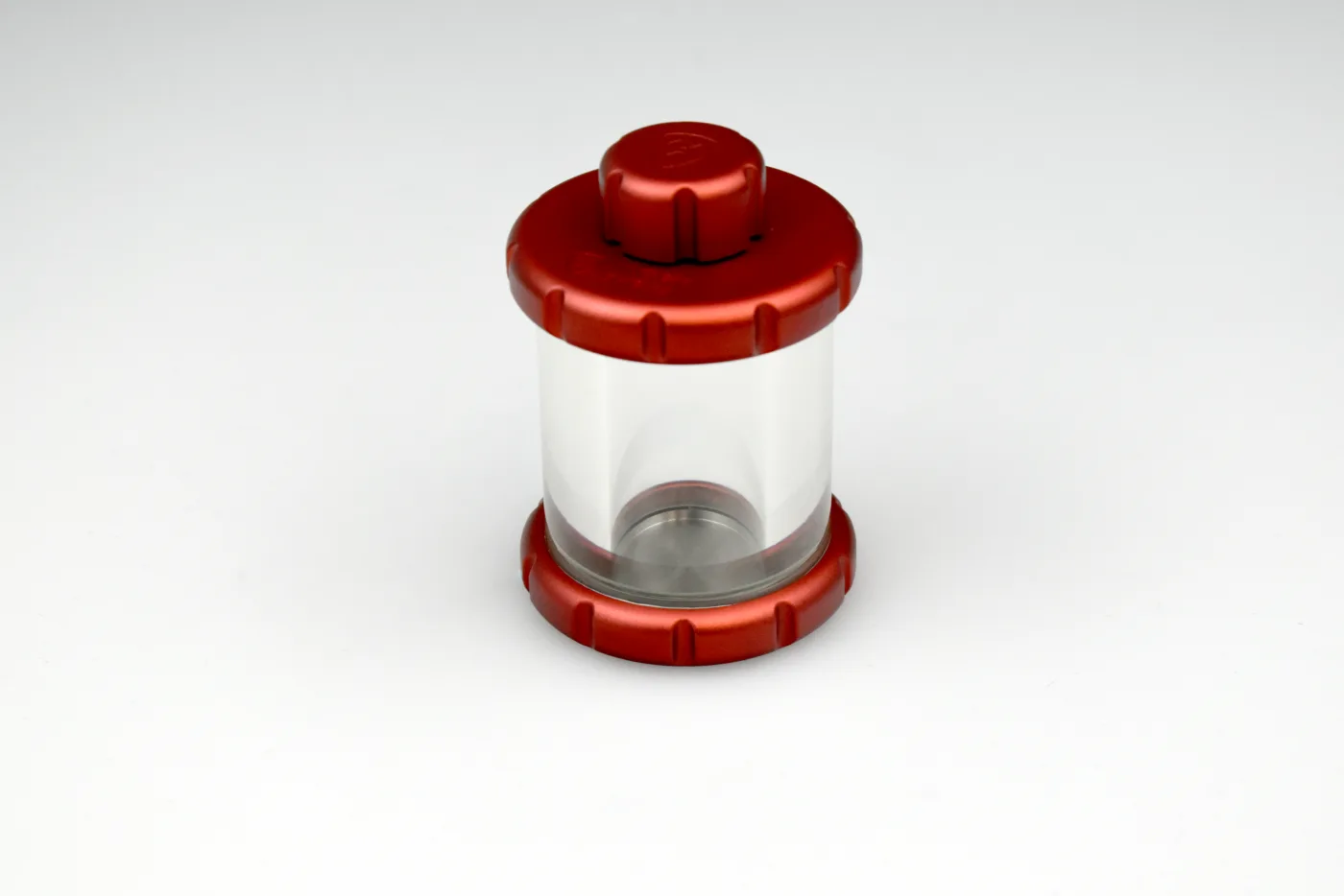 Lead glass vial shield - Red