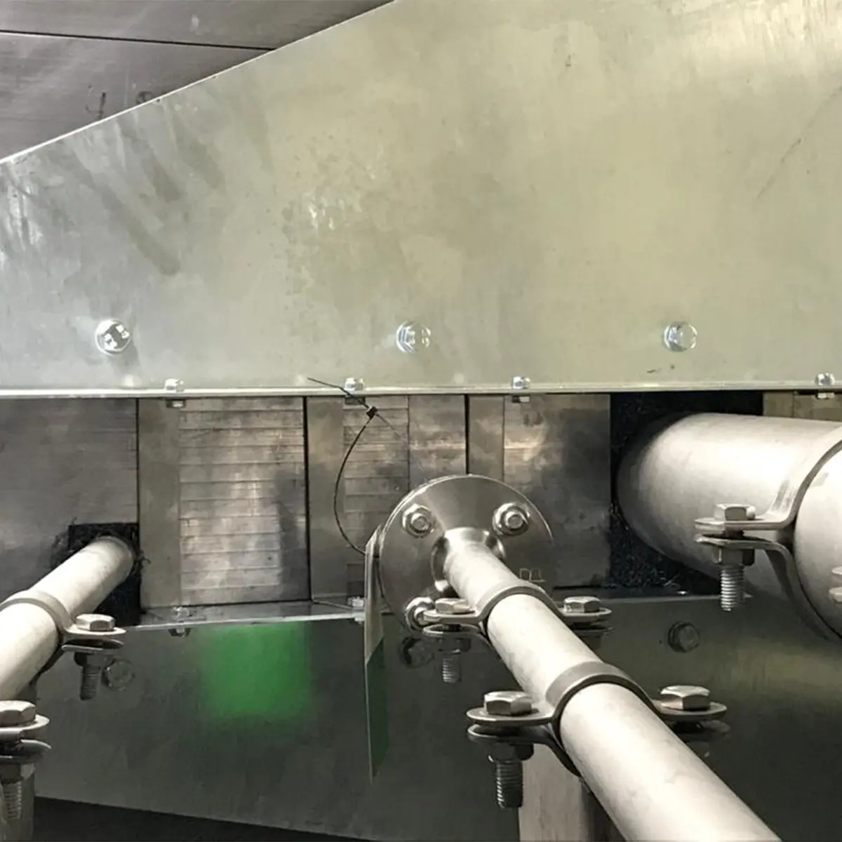 Lead Shielded Panels with Pipe Passthrough