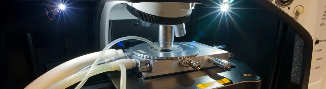 Environmental cells for Raman microscopy