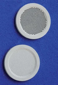 MBF-BN-0.1 Laser Perforated Boron Nitride Disk with 0.1 mm Holes