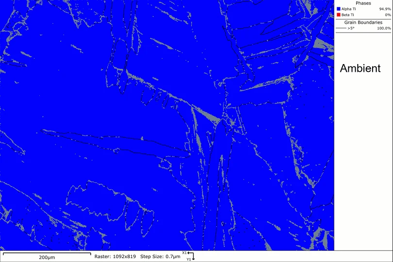 CMOS EBSD IR Screen. Manufacturer EBSD application image illustrating the IR-screen workflow.