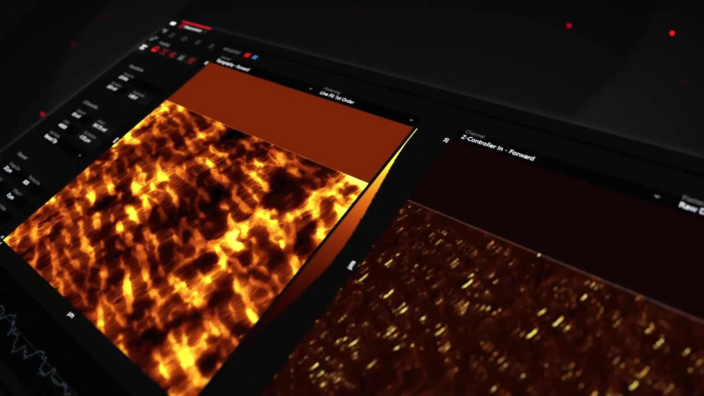 Nanosurf Studio. Screenshot from Nanosurf’s Studio demonstration; software appearance may vary by version.