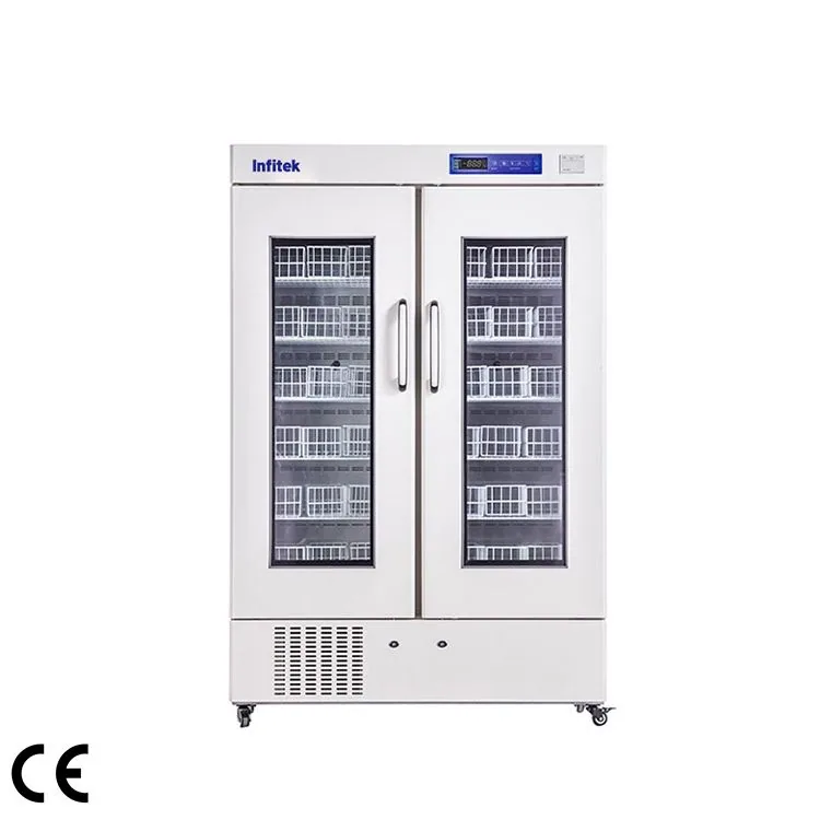 Infitek Double-Door Blood Bank Refrigerator, BR4-660, BR4-1000